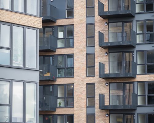 Senior Architectural SPW600e windows in new flats